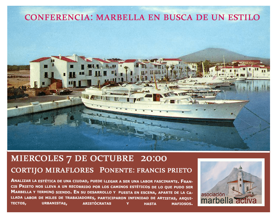 Cartel evento Marbella en busca de un estilo